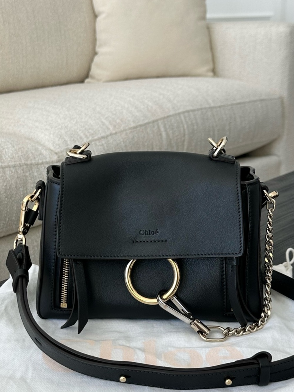 Chloe Faye Day Small Shoulder Bag, Authentic